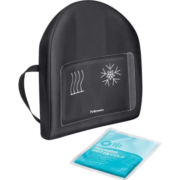 Fellowes Heat and Soothe Back Support Black 9190001