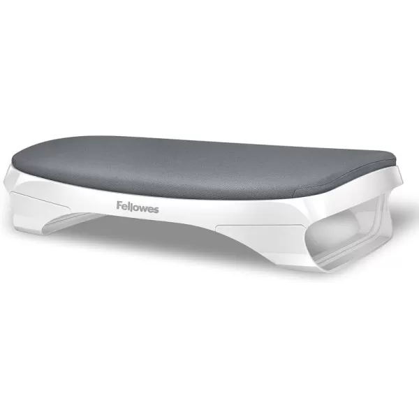 Fellowes ISpire Series Foot CushionRest WhiteGray 9311701WhiteGray