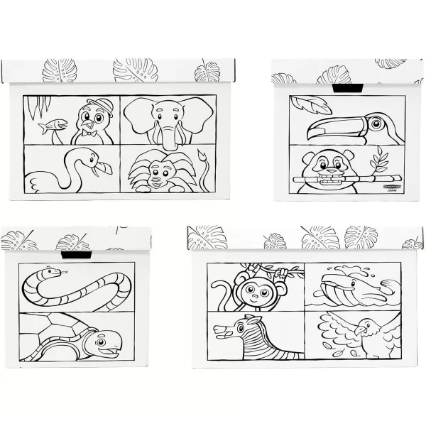 Bankers Box At Play Color in Animal Toy BoxAnimal Toy Box