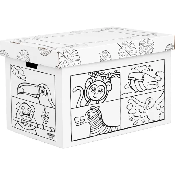 Bankers Box At Play Color in Animal Toy BoxAnimal Toy Box