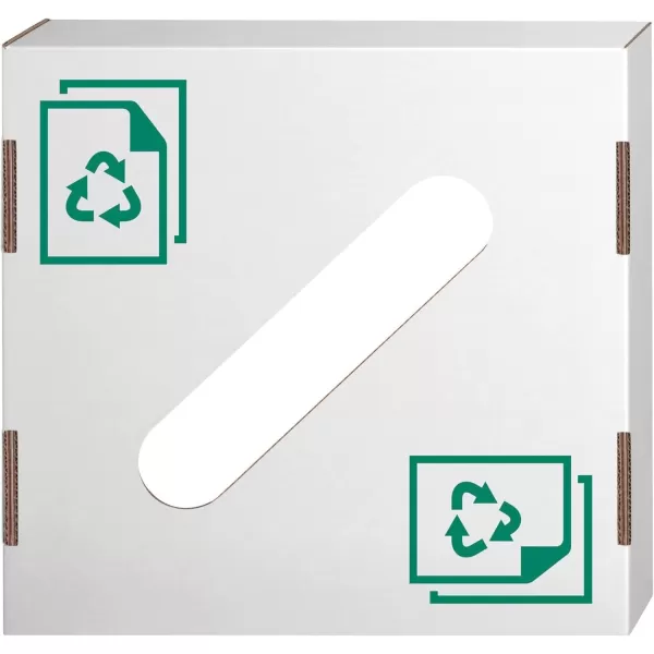 Bankers Box Corrugated Cardboard Trash and Recycling Container lids Paper Recycling Icon 10 Each 7320301