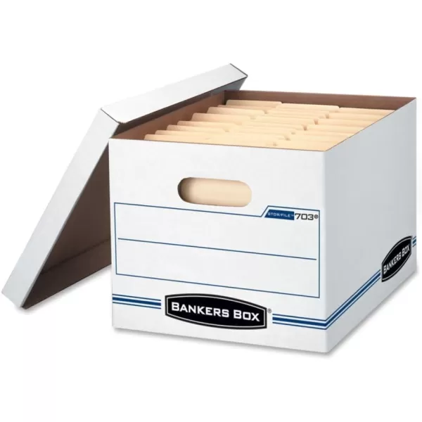 Bankers Box STORFILE Storage Boxes Standard SetUp LiftOff Lid LetterLegal 6 Pack 57036046 Pack