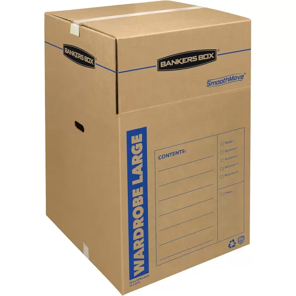 Bankers Box Short Wardrobe Box 3 Pack 20in x 20in x 34in 7710902Large 3pk