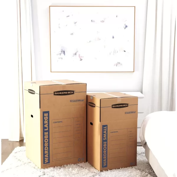 Bankers Box Short Wardrobe Box 3 Pack 20in x 20in x 34in 7710902Small 3pk