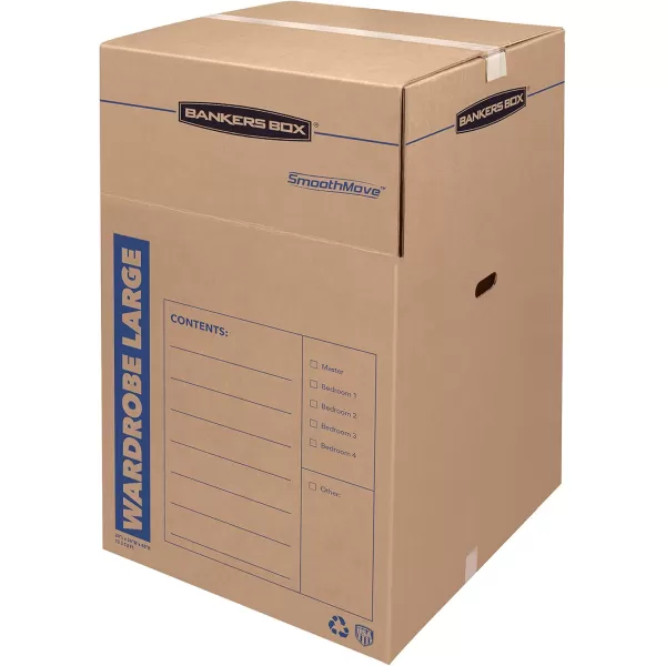 Bankers Box Short Wardrobe Box 3 Pack 20in x 20in x 34in 7710902Small 3pk