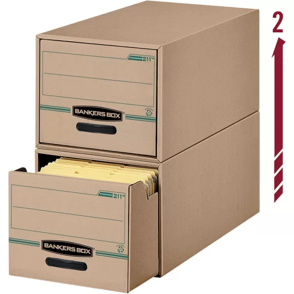 Bankers Box StorDrawer 100 Recycled Storage Drawers Legal 6 Pack 00212