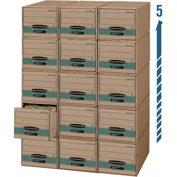 Bankers Box StorDrawer Steel Plus 100 Recycled Storage Drawers Legal 6 Pack 12312016Pack