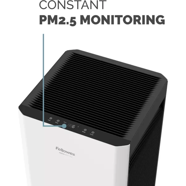 Fellowes AeraMax SV 4Speed Large Room Air Purifier with True HEPA Air Filter and 3Stage Allergen and Odor Purification 4500 S Ft Coverage 2 YEAR FILTER LIFE  9794501