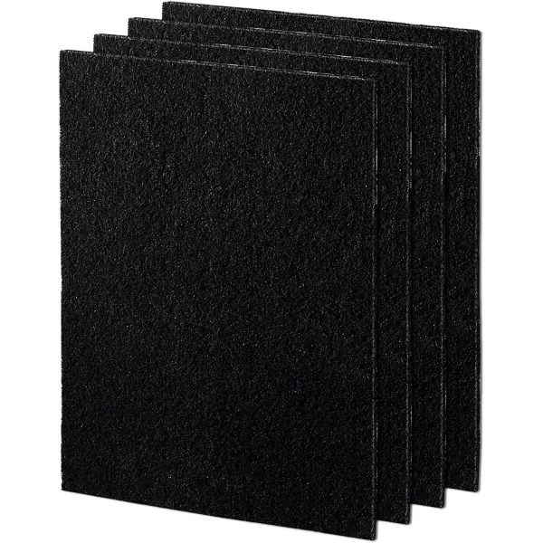 Fellowes Carbon Filters for AeraMax Air Purifiers  4 Pack 9324201Black 161quot x 124quot x 02quot