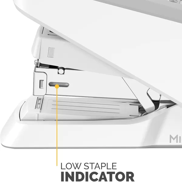 Fellowes LX850 EasyPress Office Stapler Full Strip Effortless OneTouch Stapler for Classroom Home and Office Holds Full Strip of Staples 25 Sheet Capacity WhiteWhite