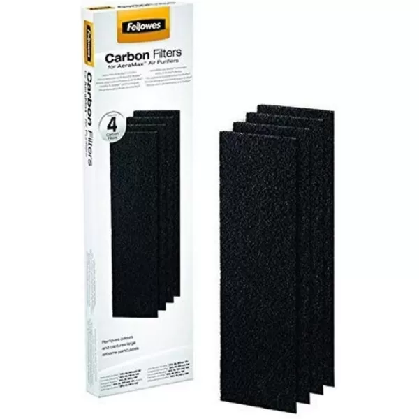 Fellowes AeraMax 100 Air Purifier Authentic Carbon Replacement Filters  4 Pack 9324001