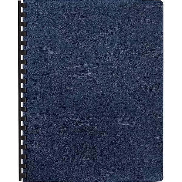 Fellowes Executive Presentation Cover 1114 Inch x 834 Inch 50 per Pack Navy 52145Navy