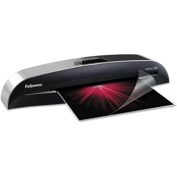 Fellowes Laminator Venus 2 125 Rapid 3060 Second Warmup Laminating Machine with Laminating Pouches Kit 5734801 Black Silver 51quot x 213quot x 82quotFast