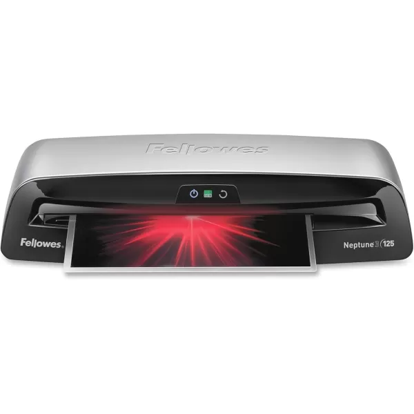 Fellowes Laminator Venus 2 125 Rapid 3060 Second Warmup Laminating Machine with Laminating Pouches Kit 5734801 Black Silver 51quot x 213quot x 82quotFaster