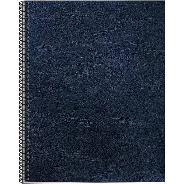 Fellowes Letter Size Binding Covers Expressions Grain 50Pack Navy 52124