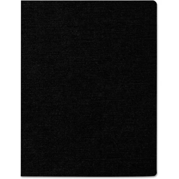 Fellowes Linen Presentation Covers 1114 Inch x 834 Inch Navy 200 per Pack 52113Black