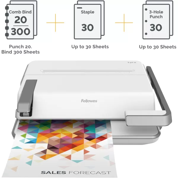 Fellowes Patented Lyra 3in1 Binding Center 5603001