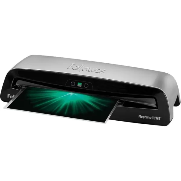 Fellowes Laminator Venus 2 125 Rapid 3060 Second Warmup Laminating Machine with Laminating Pouches Kit 5734801 Black Silver 51quot x 213quot x 82quotFaster