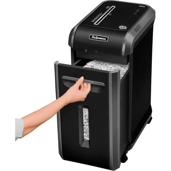 Fellowes 4609001 Powershred 99Ms 14Sheet MicroCut Heavy Duty Paper Shredder with Auto Reverse BlackDark Silver 252quot x 114quot x 173quotShredder