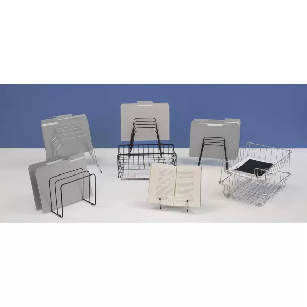 Fellowes 60112 Workstation Letter Desk Tray Organizer Wire Black1 Count Pack of 2