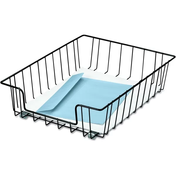 Fellowes 60112 Workstation Letter Desk Tray Organizer Wire Black1 Count Pack of 2