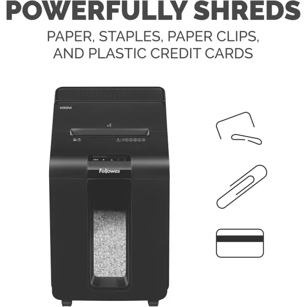 Fellowes AutoMax 350C CrossCut Commercial Office Auto Feed 2in1 Paper Shredder with 350 Sheet Capacity 4694001100Sheet