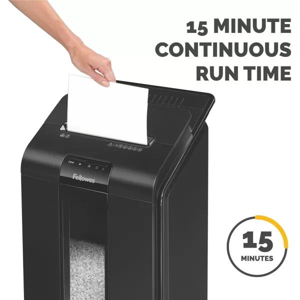 Fellowes AutoMax 350C CrossCut Commercial Office Auto Feed 2in1 Paper Shredder with 350 Sheet Capacity 4694001100Sheet