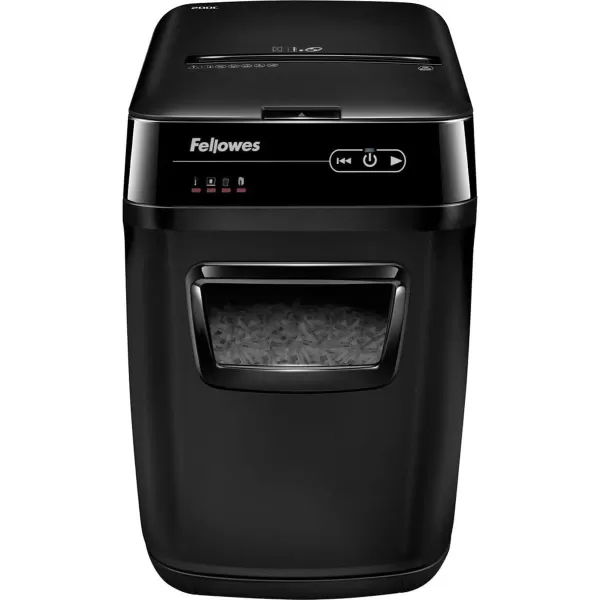 Fellowes AutoMax 350C CrossCut Commercial Office Auto Feed 2in1 Paper Shredder with 350 Sheet Capacity 4694001200Sheet