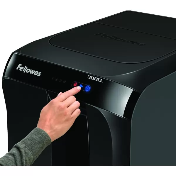 Fellowes AutoMax 500CL 500Sheet CrossCut Auto Feed Shredder Black 4655301300CL