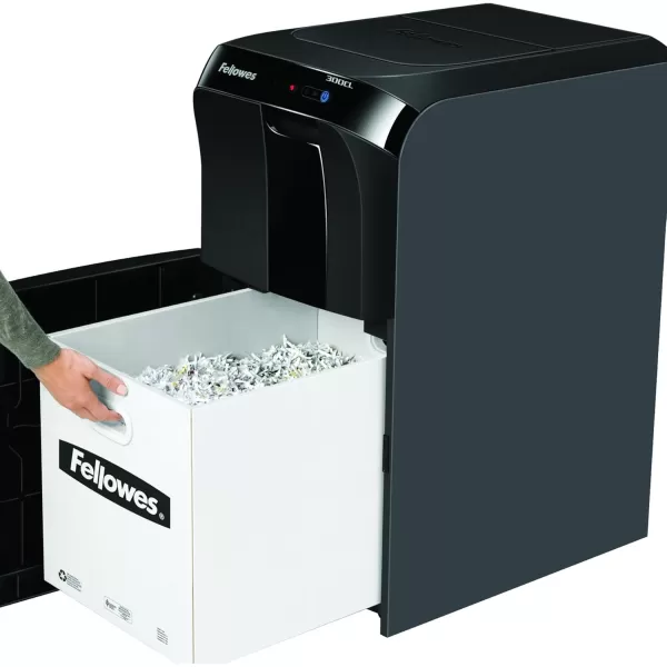 Fellowes AutoMax 500CL 500Sheet CrossCut Auto Feed Shredder Black 4655301300CL