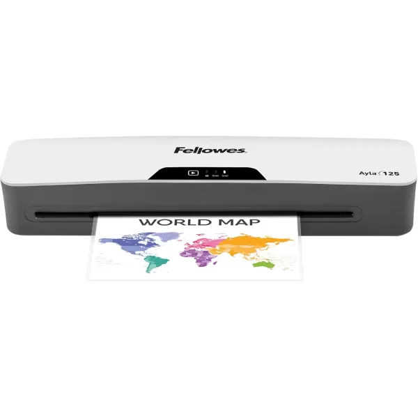 Fellowes Ayla 125 with Rapid 1 Minute Warm Up Paper Laminator Including Pouch Starter Kit 5752001