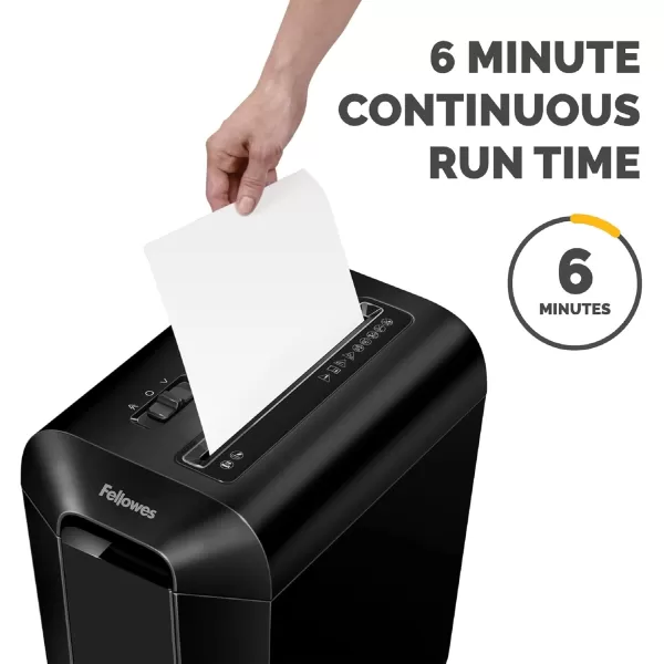 Fellowes LX65 10Sheet P4 CrossCut Deskside Paper Shredder with SafeSense