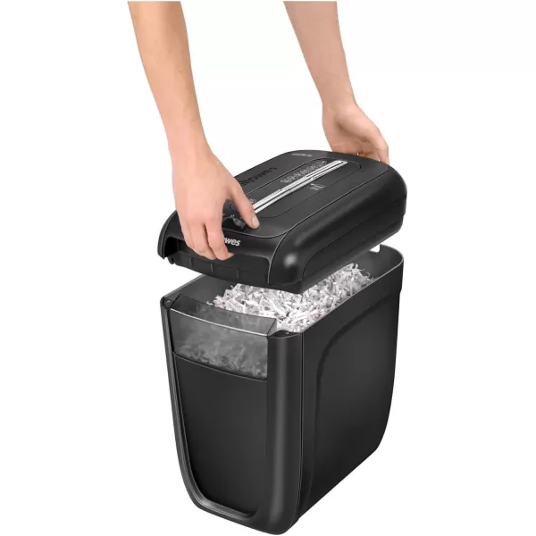 Fellowes PowerShred P30C 6 Sheet CrossCut Deskside Paper Shredder for The Home Office10Sheet