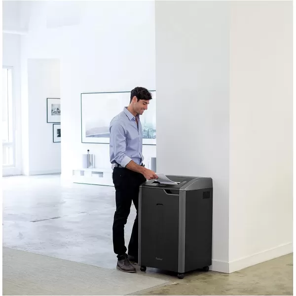 Fellowes Powershred 425Ci 100 Jam Proof Commercial Grade 30Sheet CrossCut Paper Shredder TAA Compliant 38425 Black30 Sheet Shredder