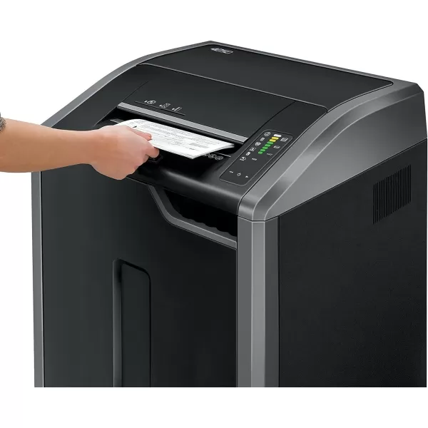 Fellowes Powershred 425Ci 100 Jam Proof Commercial Grade 30Sheet CrossCut Paper Shredder TAA Compliant 38425 Black30 Sheet Shredder