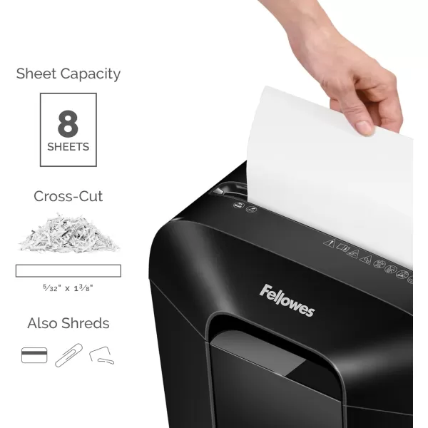 Fellowes Powershred LX45 8Sheet CrossCut Paper Shredder 4400201