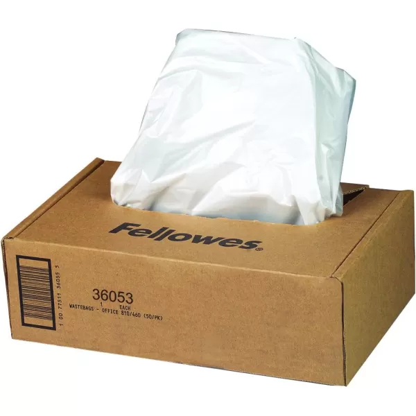 Fellowes Powershred Shredder Bags for 1252252250 Series Shredders 50 Bags ampamp Ties 360549 Gallon