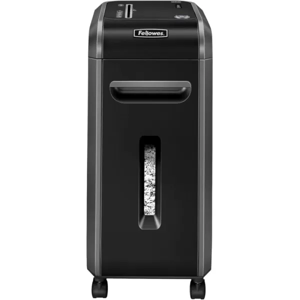 Fellowes 4609001 Powershred 99Ms 14Sheet MicroCut Heavy Duty Paper Shredder with Auto Reverse BlackDark Silver 252quot x 114quot x 173quotShredder