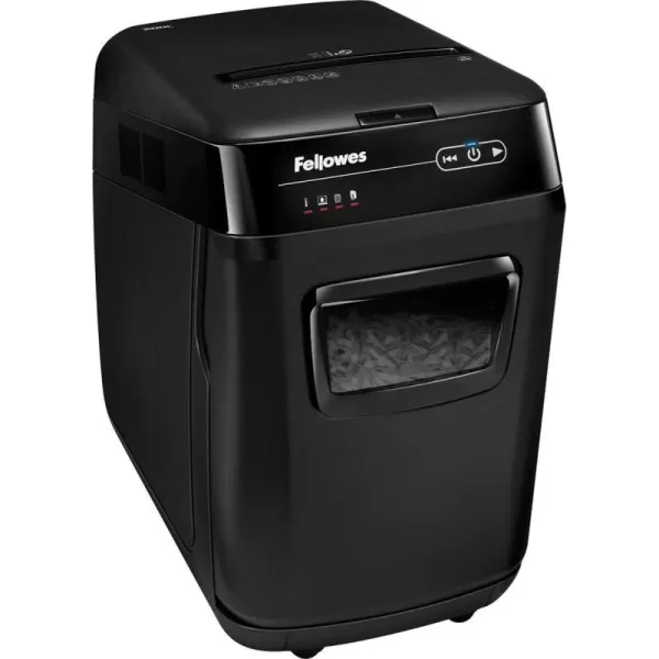 Fellowes AutoMax 350C CrossCut Commercial Office Auto Feed 2in1 Paper Shredder with 350 Sheet Capacity 4694001200Sheet