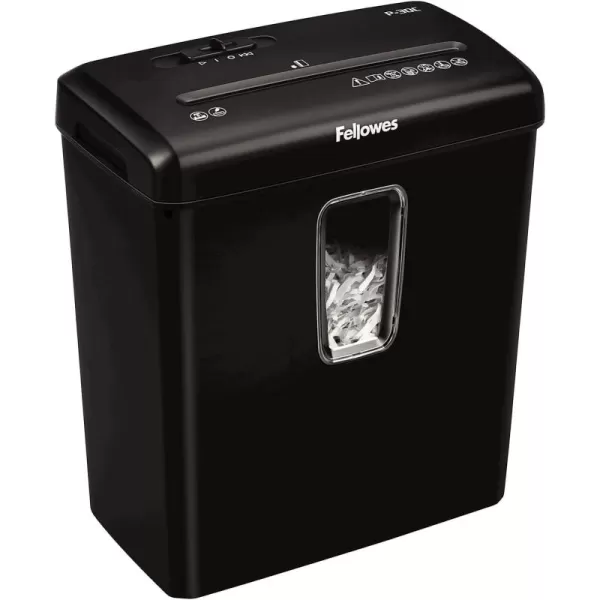 Fellowes PowerShred P30C 6 Sheet CrossCut Deskside Paper Shredder for The Home Office6Sheet