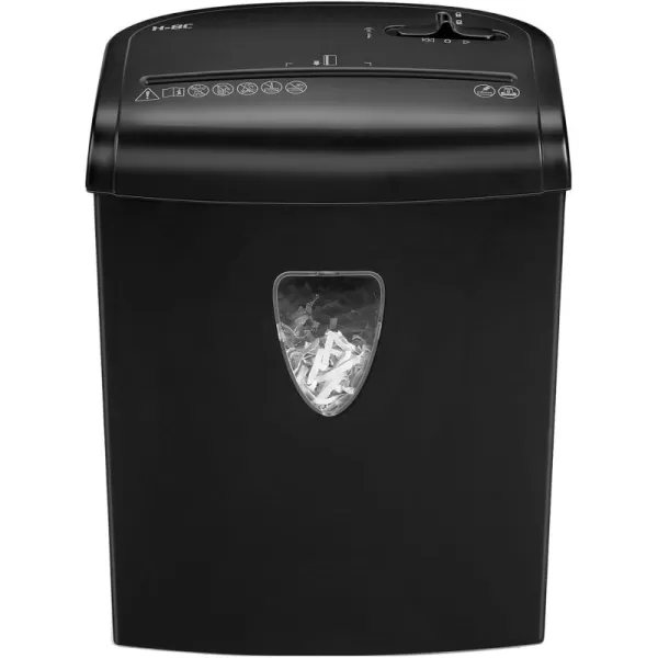 Fellowes Powershred H8C 8Sheet CrossCut Home and Deskside Paper Shredder with Safety Lock 4684301