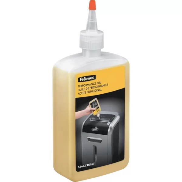 Fellowes Powershred Performance Shredder Oil 12 oz Extended Nozzle Bottle 3525012 Fl Oz Pack of 1