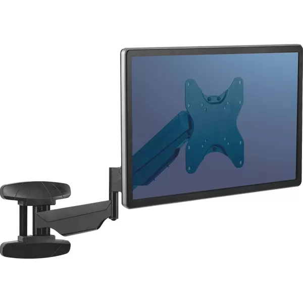 imageFellowes 8043501 Floating TV Stand Wall Mounted TV and Computer Monitor Stand with Single Monitor Arm 42 Inch Monitor Capacity