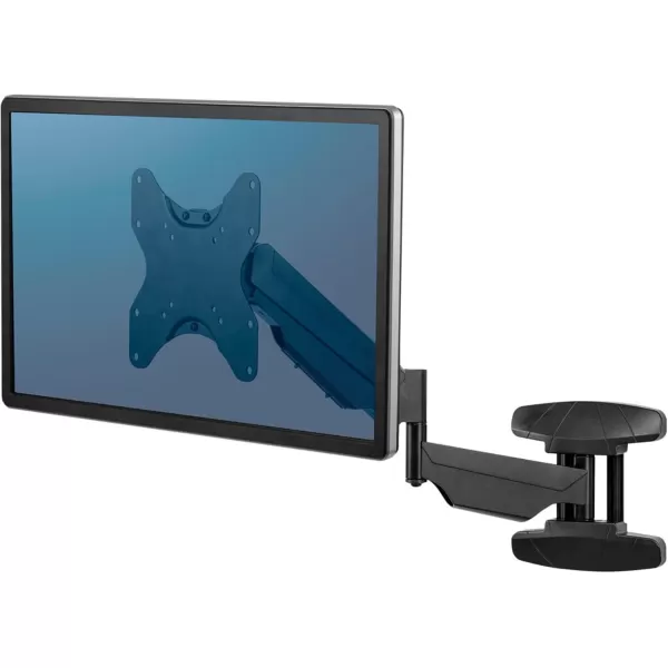 imageFellowes 8043501 Floating TV Stand Wall Mounted TV and Computer Monitor Stand with Single Monitor Arm 42 Inch Monitor Capacity
