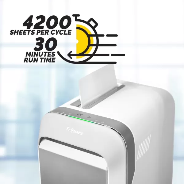 imageFellowes Powershred LX22M 20Sheet 100 JamProof Heavy Duty Micro Cut Paper Shredder for Office and Home White 526320120 Sheet  White