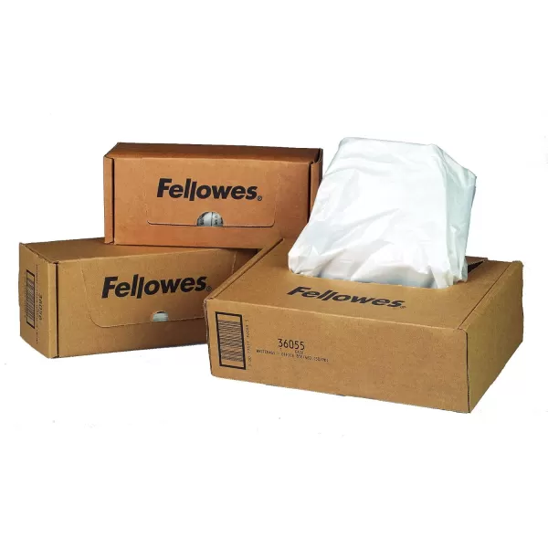 imageFellowes Powershred Shredder Bags for 1252252250 Series Shredders 50 Bags ampamp Ties 360541 Count Pack of 1