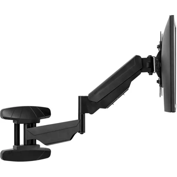 imageFellowes 8043501 Floating TV Stand Wall Mounted TV and Computer Monitor Stand with Single Monitor Arm 42 Inch Monitor Capacity