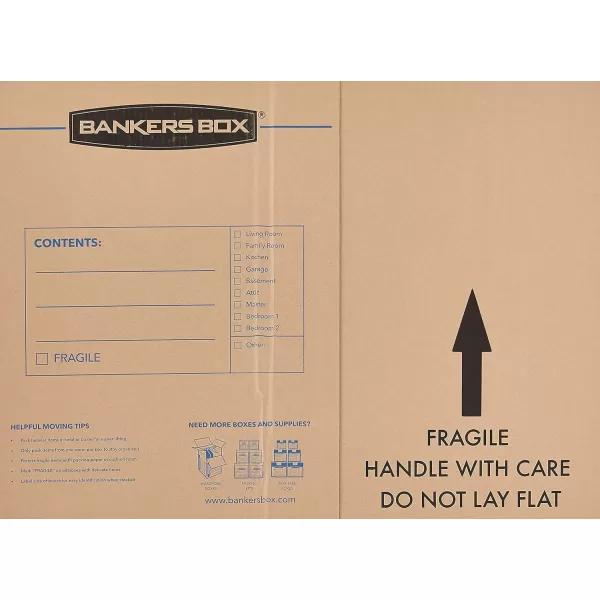 imageBankers Box Medium  up to 40quot TVPictureMirror  Moving Box 4 Pack 37 x 4 x 27 in 7711201Medium