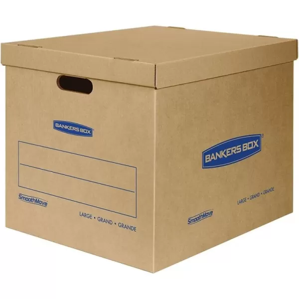 imageBankers Box Classic Moving Box 30 Pack Kit Reinforced Handles TapeFree Assembly Box with Lid 10 Small and 20 Medium Boxes 7716601