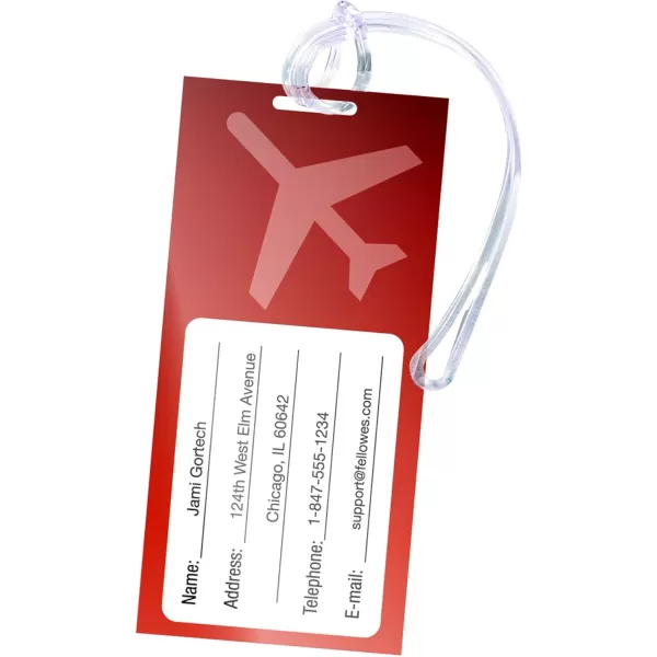 imageFellowes Hot Laminating Pouches 10 Mil Luggage Tag 100 per Pack 52062100 Pack